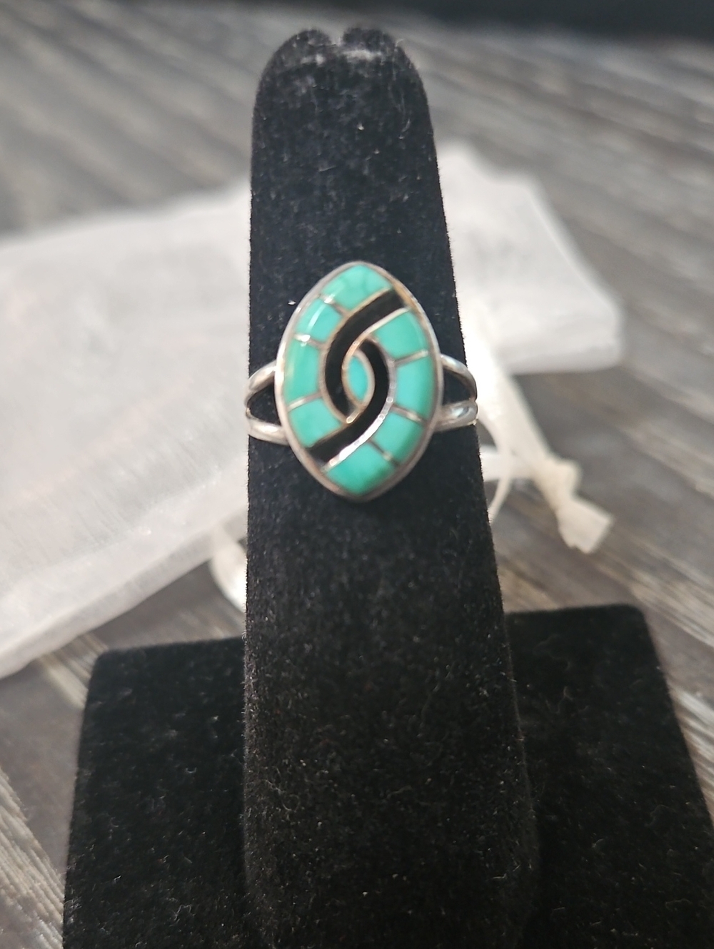 Vintage Turquoise Hummingbird Ring 5